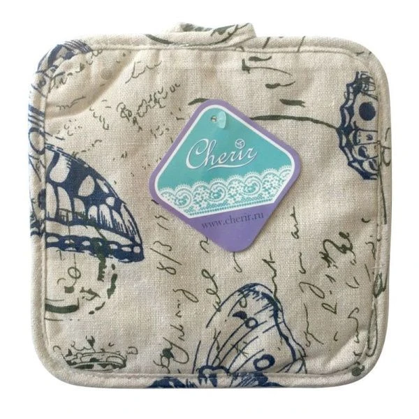 Прихватка 17*17см хлопок ВИНТАЖНАЯ БАБОЧКА PG-245