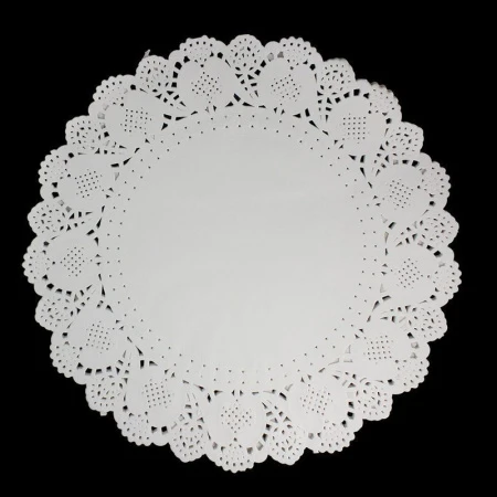 Салфетки сервировочные набор 48шт 41см бумага ажурные влагостойкие круглые JC-4059 (60)