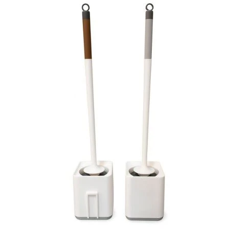 Ершик туалетный пластик настенный 52*10,5см квадрат белый 028-6663/JC-17972 (48)