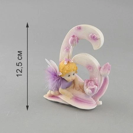 яяяСтатуэтка полистоун ИМЕНИННЫЙ АНГЕЛОЧЕК 6 12,5см  (60)  5141031