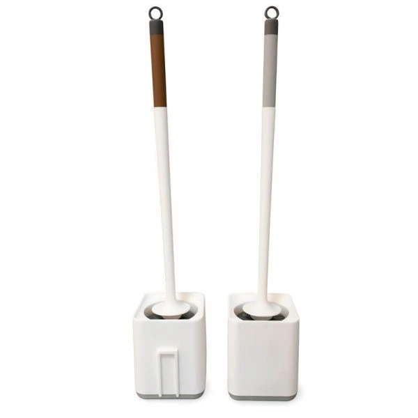 Ершик туалетный пластик настенный 52*10,5см квадрат белый 028-6663/JC-17972 (48)