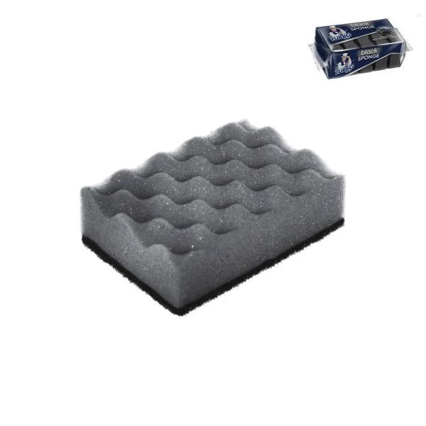 Губка для посуды 5шт 10*6,6*3,6см поролон TURBOMAG BLACK (45)