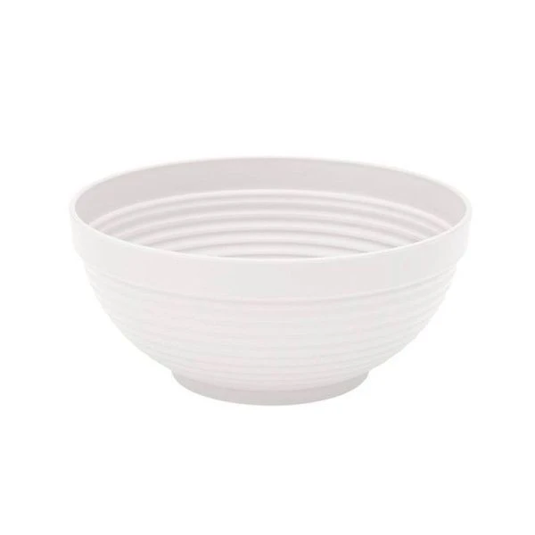 Горшок цветочный 2л d20см пластик МИСКА ПАРМА белый (22)