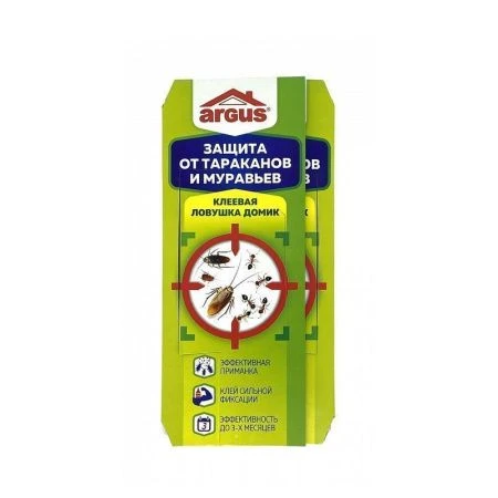 Ловушка клеевая для тараканов Домик 1шт. ARGUS (120/600)
