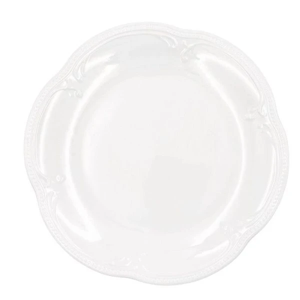 Тарелка мелкая 26см фарфор White Ornaments обеденная (24)