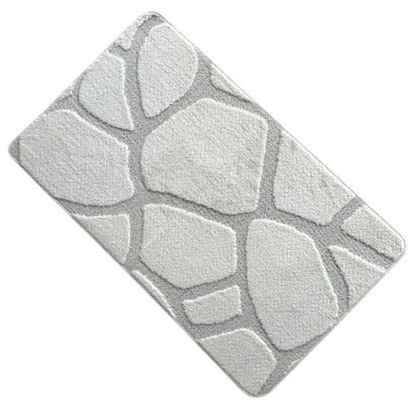 Набор ковриков в ванную полипропилен 2пр 50*80/40*50 MAXIMUS 10606 PEARL WHITE жемчужно-белый 2581