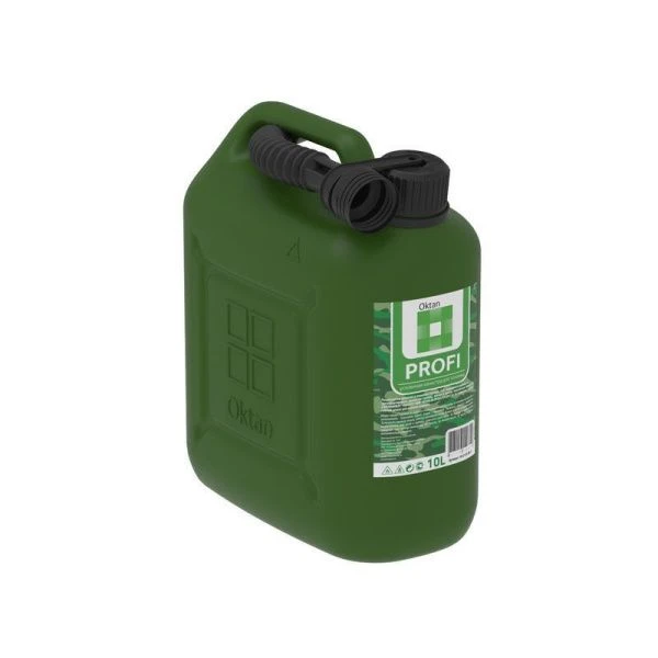 Канистра 10л полиэтилен ПРОФИ Oktan ГСМ зеленый (5)