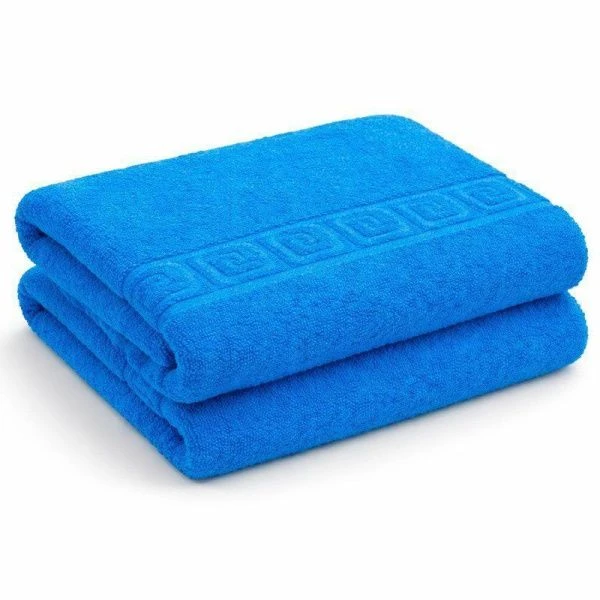 Простыня махровая 155*220 Синий 430гр