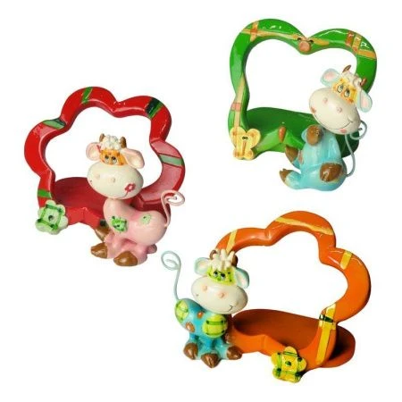 Подставка для мобильного телефона Корова / Бык полистоун 9*7,5*6см  L42682 (1-96)