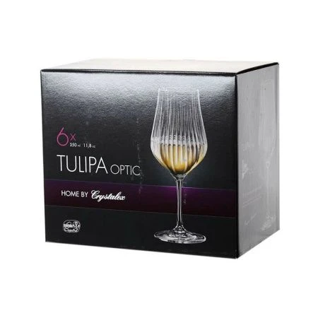 Бокалы для вина набор 6шт 350мл стекло ТУЛИПА opt (8)