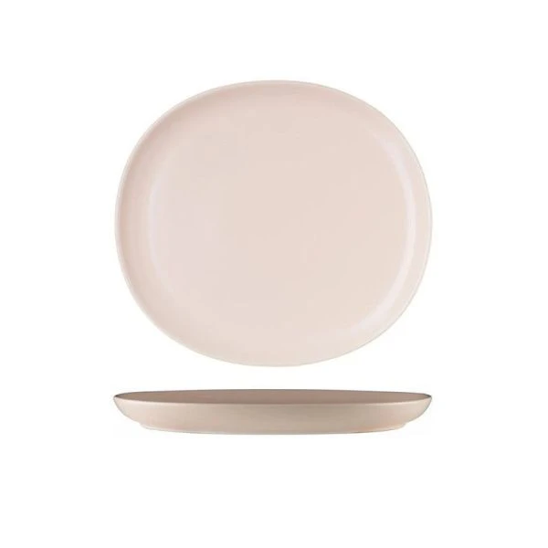 Тарелка мелкая 26см керамика BILLIBARRI LESS MATT APRICOT обеденная (6)