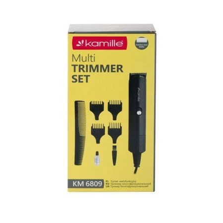 Машинка для стрижки электрическая пластик 220V, нерж.лезвия, 4 уровня стрижки, арт. 6806 (12)