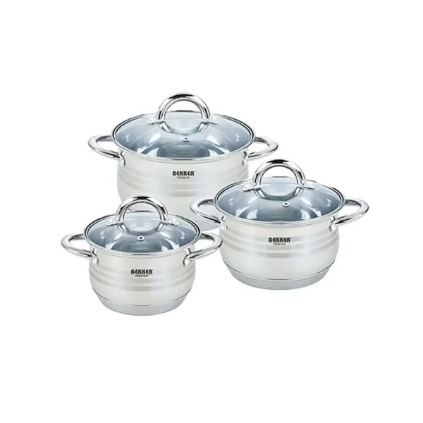 Набор кастрюль 3пр нерж.сталь BK-1605 (4)