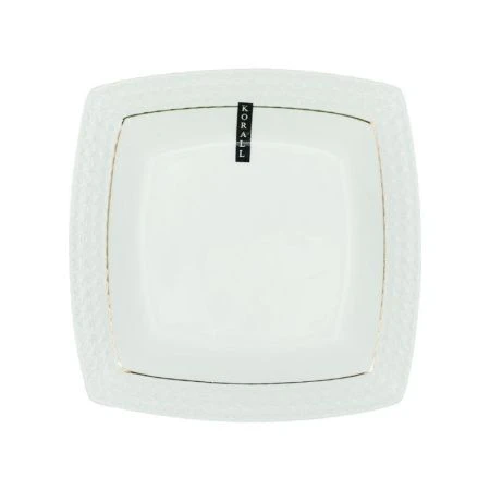 Тарелка глубокая 1130мл 23см керамика СНЕЖНАЯ КОРОЛЕВА квадрат S223723-A (6/24)