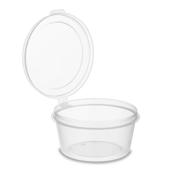 Соусник одноразовый с верхним закрытием круглый 50мл d6см прозрачный ОЗЛП/ВЗЛП (80/1200)