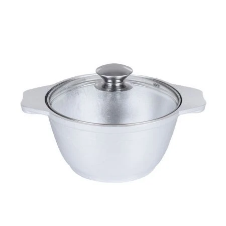 Кастрюля 1л алюминий стекл.крышка (3)