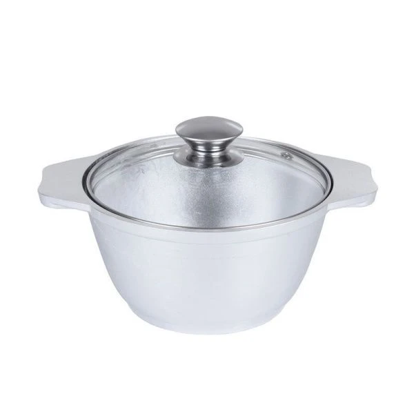 Кастрюля 1л алюминий стекл.крышка (3)