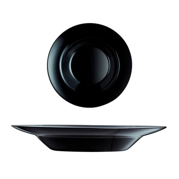 Тарелка глубокая для пасты 29см стеклокерамика ФРЕНДС ТАЙМ БЛЭК (12)