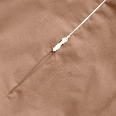 Пододеяльник на молнии 180*210 сатин капучино