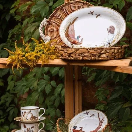 Блюдо 32*22см фарфор ОХОТА овальное (24)