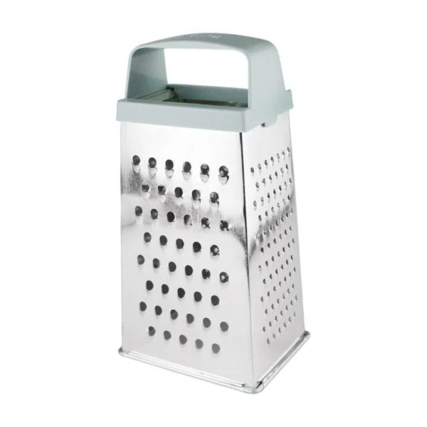 Терка 4 гранная 11*8,5*22см белая жесть К01.000.03 (48)