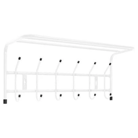 яяяВешалка с полкой настенная ВП6 600*238*268мм белая (5)