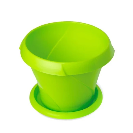 Кашпо 9,2л d315мм пластик ФЛОРИАНА с поддоном салатовое С388САЛ (10)