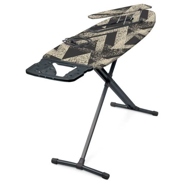 Доска гладильная 1220*400мм металл НИКА 10+ТЕФЛОН пу, пр, удл. Брызги золотые на черном НТ10+/3 (3)