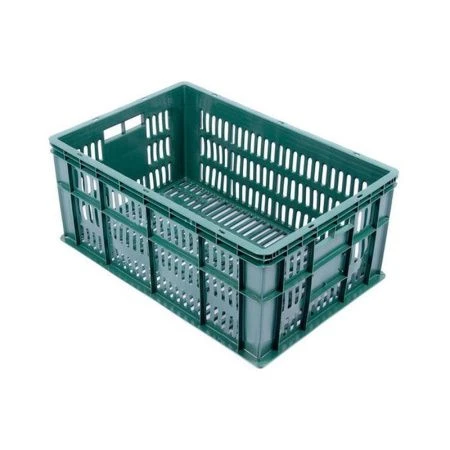 Ящик овощной 53л пластик перфорированный 600*400*260мм (1)