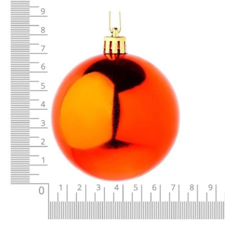 Набор шаров 6шт 7см пластик бронза СНОУ БУМ