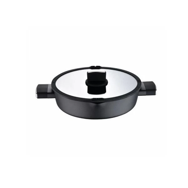Сотейник 3,37л алюминий АП ION PLUS стекл.крышка 28см арт.BG-35913-BK (6)
