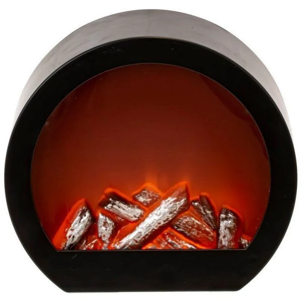 Камин с подсветкой пластик/стекло 20*9*18см USB (3xАА не прилаг.) (24)