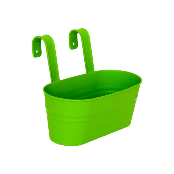 Кашпо настенное 13,5*30*25см пластик ВЕДРО салатовое (5)