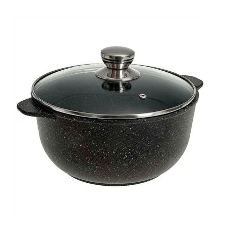 Кастрюля 8л алюминий АП ОРИОН стекл.крышка (6)