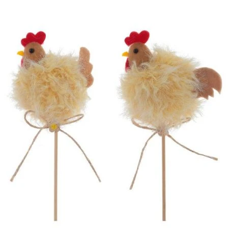 Стикер пасхальный Курочка 6,5*4,5*27см, 2 вида (12/720)