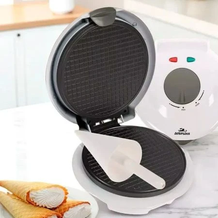 Вафельница 750Вт Добрыня DO - 2105 тонк.вафля  АП конус