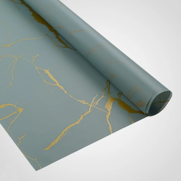 Пленка упаковочная 58*58см Мрамор нефритовый 9193-23-108 (20)