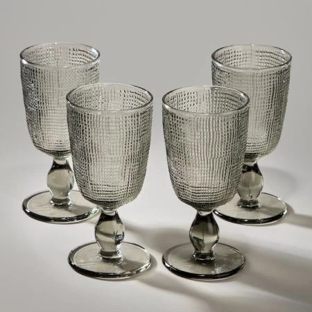 Бокалы набор 4шт 280мл стекло Tempo grey (6)