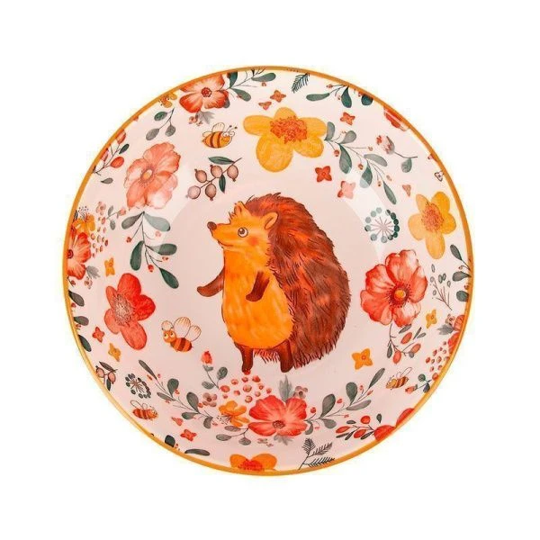 Салатник 1500мл 20см фарфор Kawaii Forest. Hedgehog (5/20)