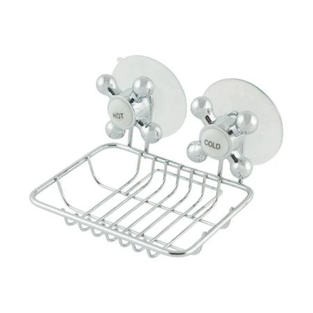 Мыльница на присосках 11,5*10*8,5см хром SPOT-BH-04 (12)