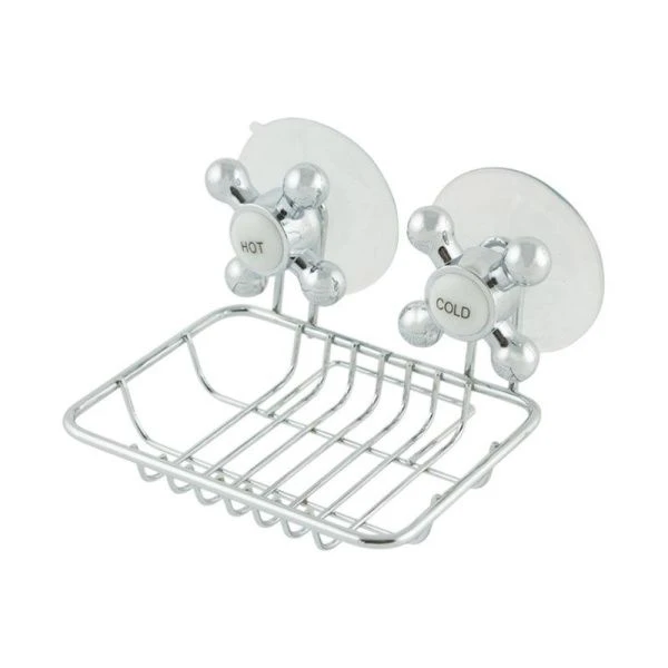 Мыльница на присосках 11,5*10*8,5см хром SPOT-BH-04 (12)