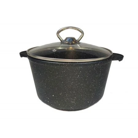 Кастрюля 2л алюминий АП ГРАНИТ МЕЧТА со стекл.крышкой 20см Dariis СБВР-200 (8)