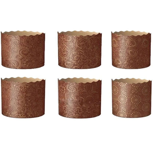 Форма для кулича 7*8,5см 150мл бумажная ФЛОРА (1/2400)