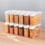 Емкость для сыпучих продуктов 1,5л 22,2*7,5*15,6см пластик микс (24)