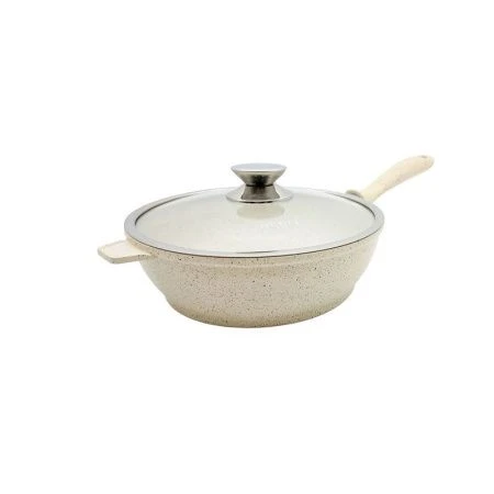 Сковорода 28см 4л алюминий АП гранит CREAM DL-21628 (6)