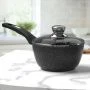 Ковш 1,2л алюминий АП ГРАНИТ BLACK с ручкой стекл.крышка 16см (8) Ковш 1,2л алюминий АП ГРАНИТ BLACK с ручкой стекл.крышка 16см (8)