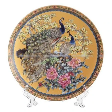 яяяТарелка декоративная настенная 20см с подставкой (36)