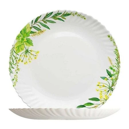 Тарелка мелкая 24см стеклокерамика СВЕЖЕСТЬ обеденная OLHP-95/K2140 (6/36)