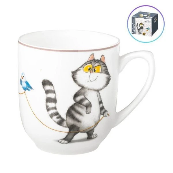 Кружка 400мл фарфор СЧАСТЬЕ ЕСТЬ (24)