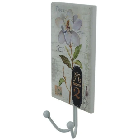 Вешалка-коллаж МДФ 2 крючка 13*8см микс (192)